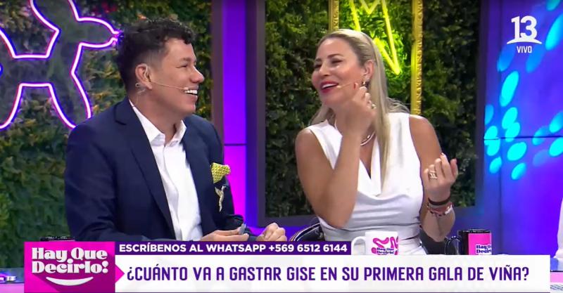 Colombiano y Gissella Gallardo en "¡Hay que decirlo!"