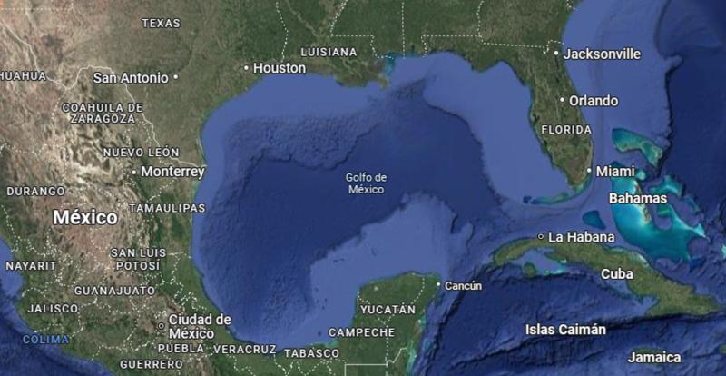 Google Maps cambia nombre de "Golfo de México".
