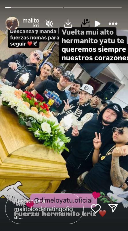 Historia de Malito Malozo en Instagram junto a Marcianeke