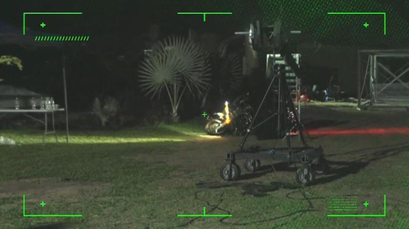 Negro Piñera se cae de la moto