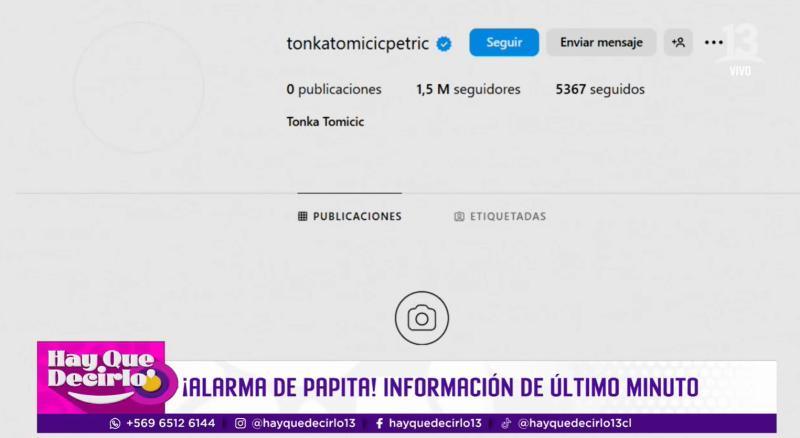Tonka Tomicic borra todas sus publicaciones de Instagram y dice que sí a Gala de Viña 2025