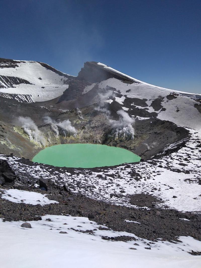 Cráter de volcán Tupungatito. Créditos: canapeitor - Wikiloc