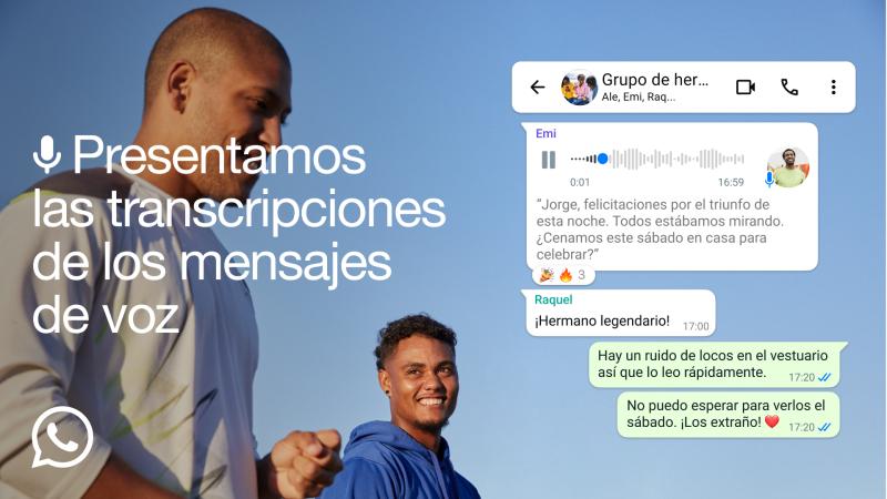 WhatsApp: Cómo activar las transcripciones de mensajes de voz. Créditos: WhatsApp