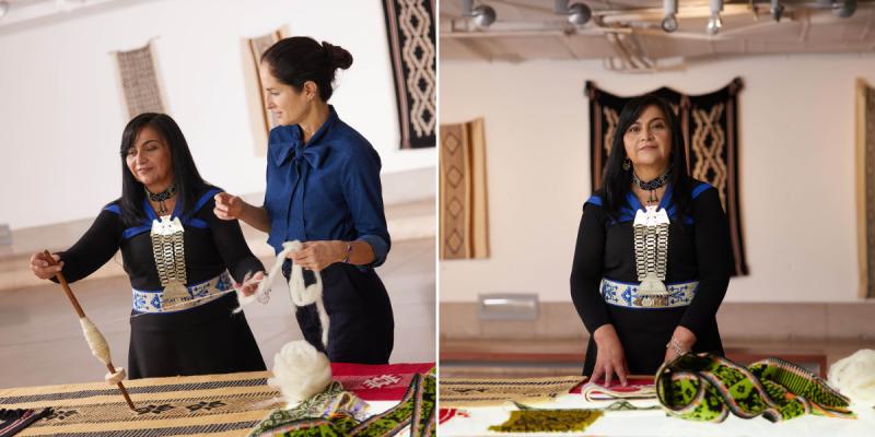 Colectivo de artesanas mapuche fue celebrado por marca de Carolina Herrera. Créditos: Carolina Herrera.