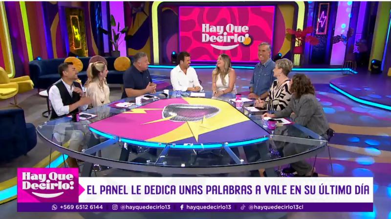 Vale Saini se despide en vivo de ¡Hay que decirlo!.