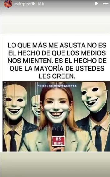 Historia de Maite Pascal | Instagram