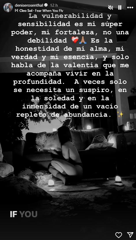 Historia de Denise Rosenthal | Instagram