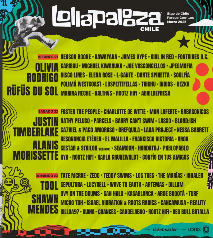 Line up Lollapalooza
