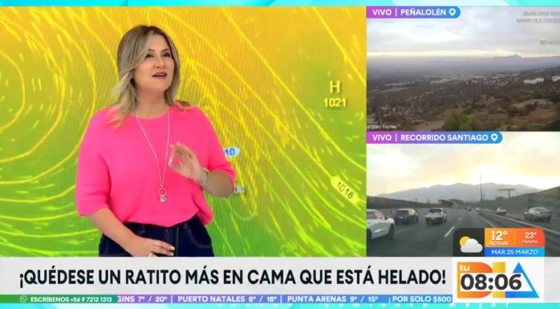 Michelle Adam anticipa lluvias para la capital.