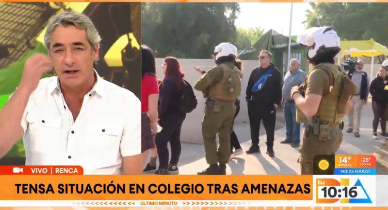 Hombre habría entrado armado a un colegio en Renca.