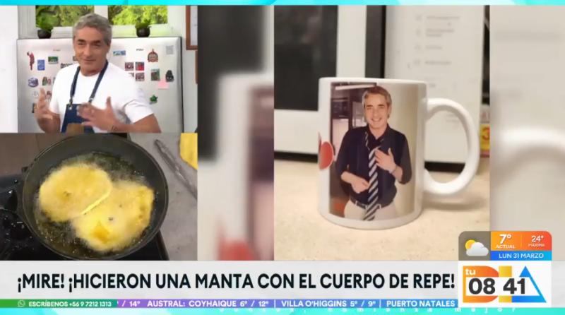 José Luis Repenning es sorprendido por una fanática.