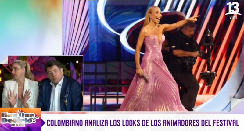 Nelson Beltrán, "El Colombiano", evaluó los looks de Karen Doggenweiler en Viña