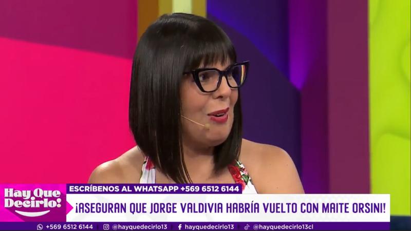 Fany Mazuela hablando sobre Maite Orsini y Jorge Valdivia en "¡Hay que decirlo!"