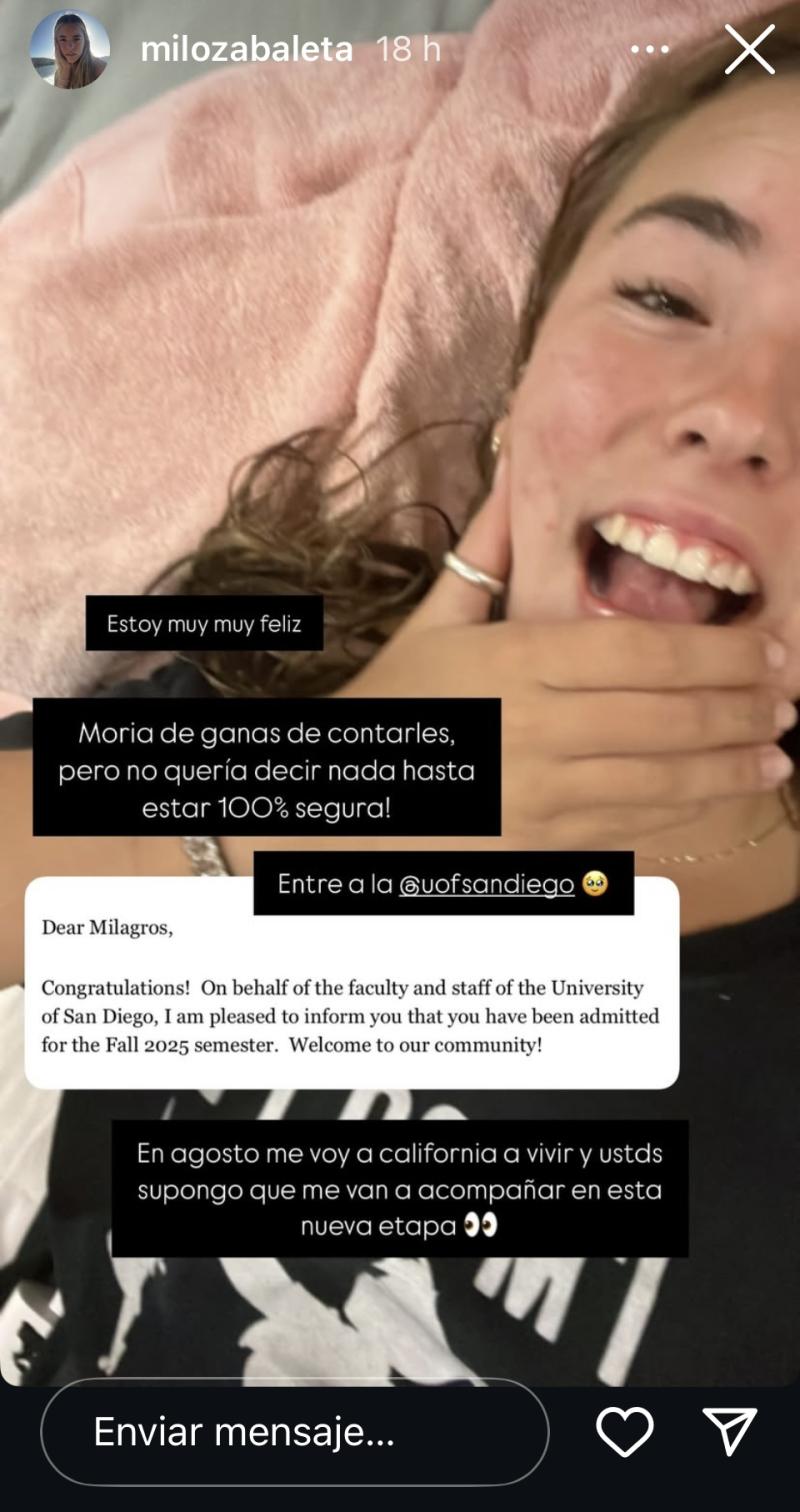 Milagros Zabaleta - Instagram