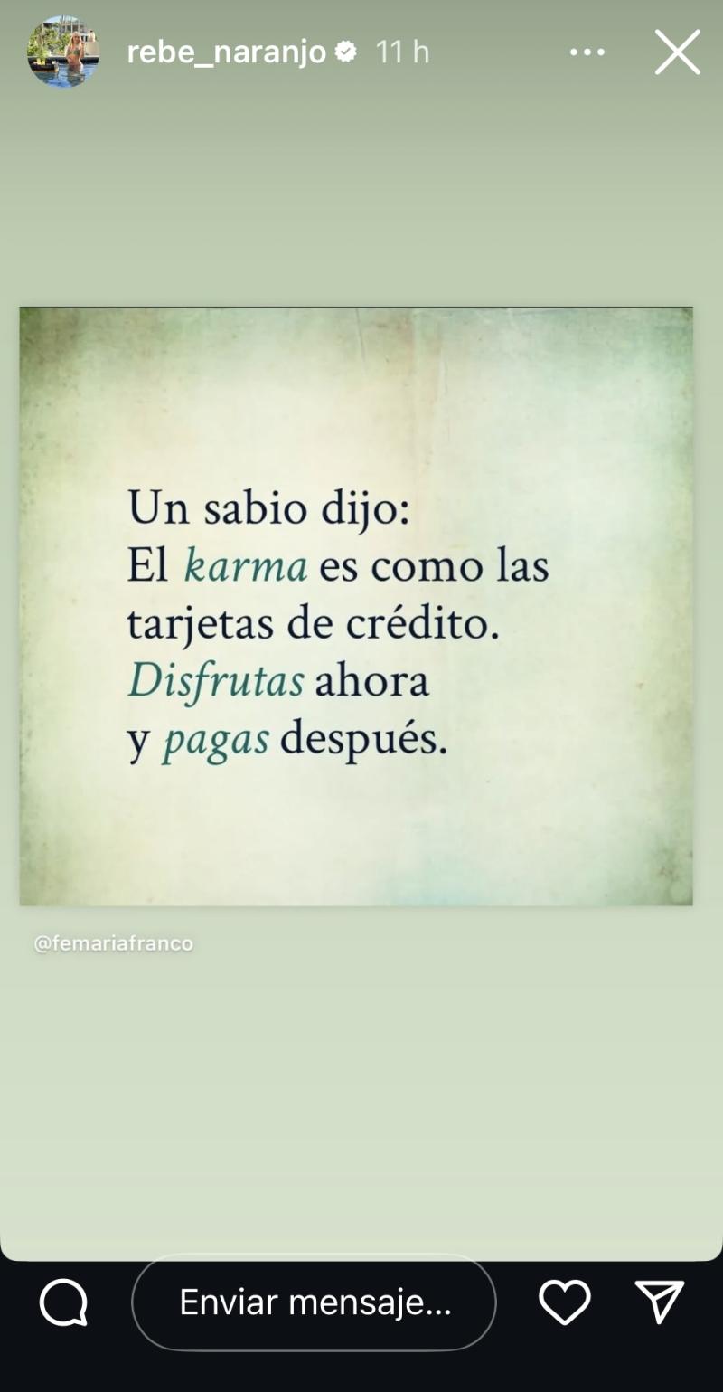 Rebeca Naranjo, pareja de Nano Calderón - Instagram