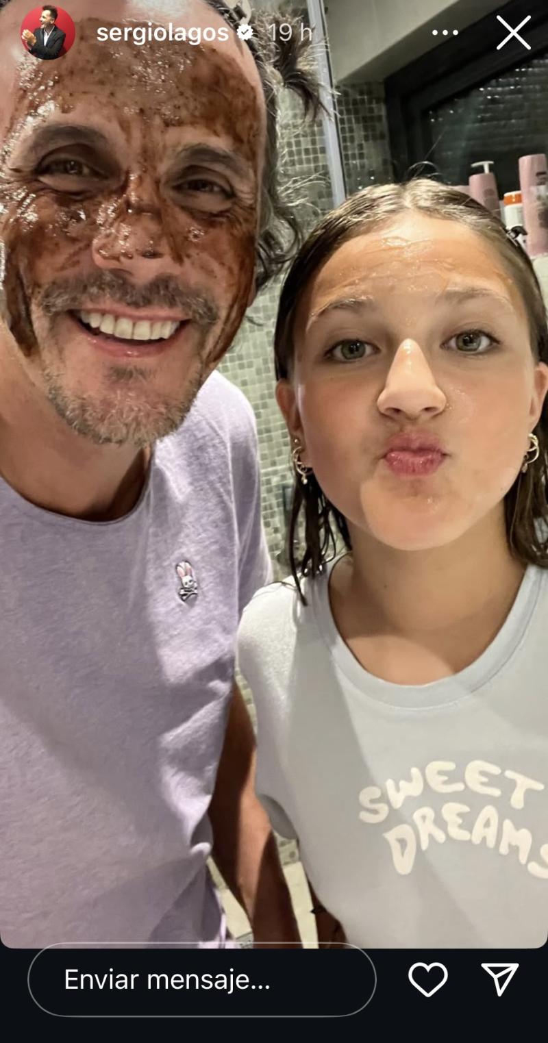 Sergio Lagos y su hija Celeste - Instagram