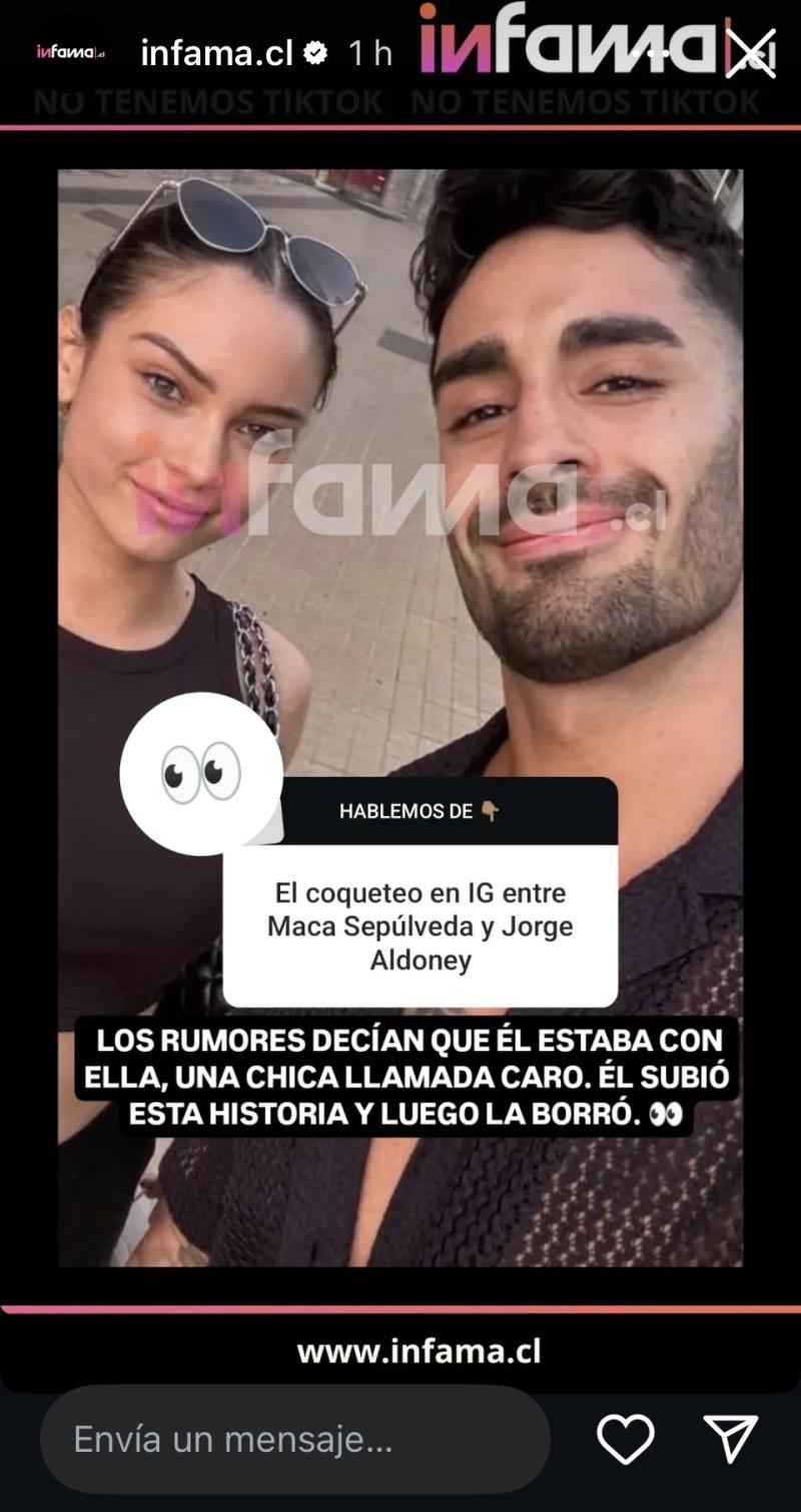 Jorge Aldoney y Maca Sepúlveda - Instagram