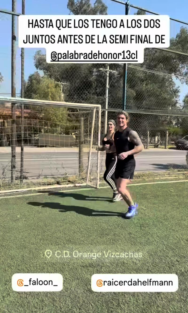 Faloon Larraguibel y Raimundo Cerda se preparan juntos - Instagram