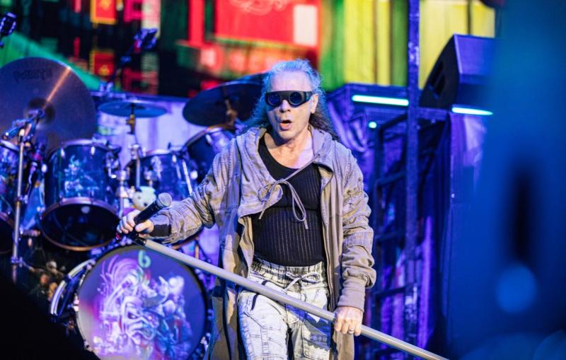 Vocalista de Iron Maiden Bruce Dickinson. Getty Images.