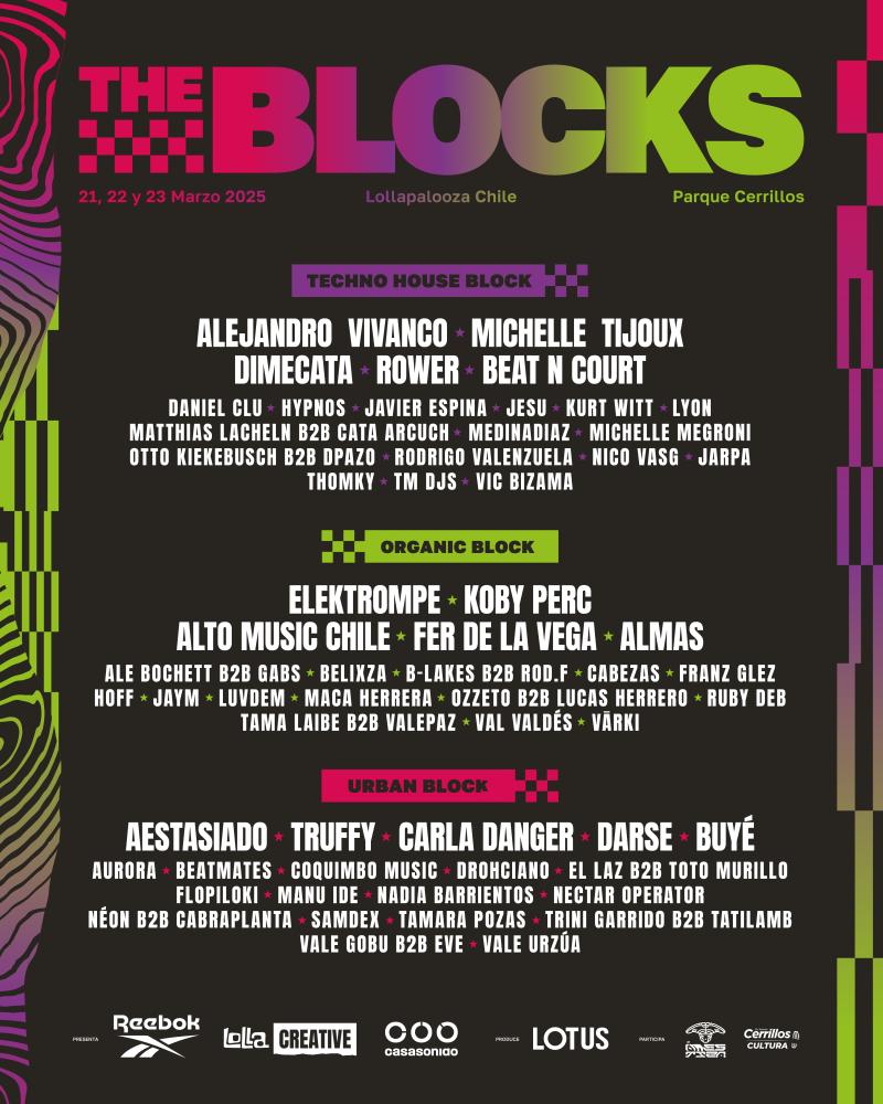 Conoce The Blocks, el evento de Lollapalooza Chile 2025