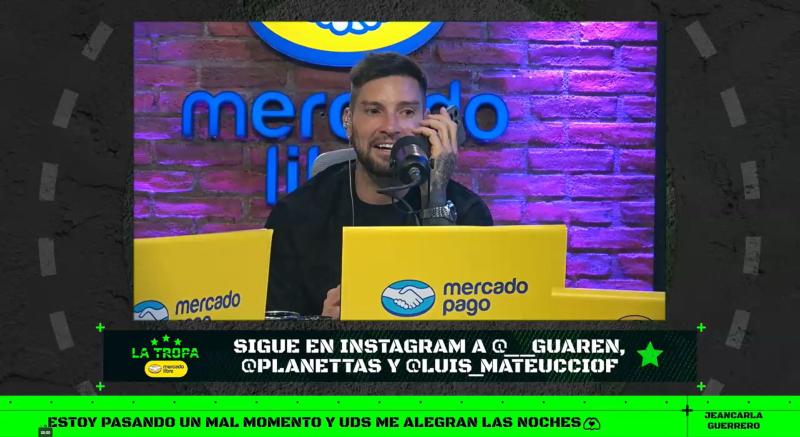 Luis Mateucci escucha el audio de Samantha en vivo