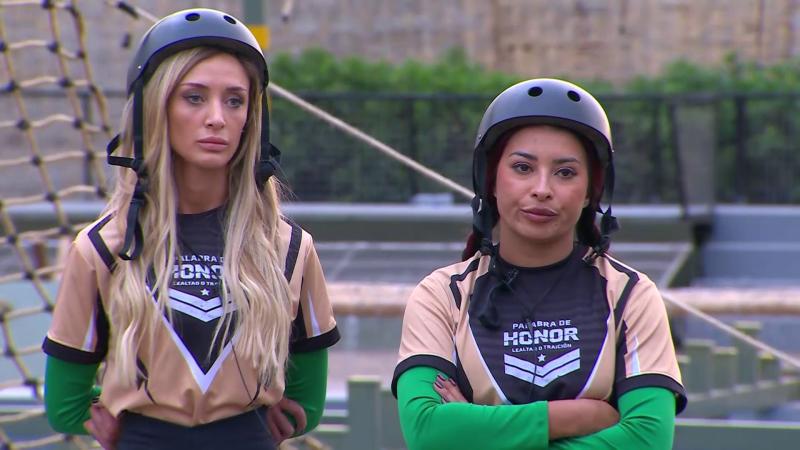 Yuli y Fanny en la competencia de equipos