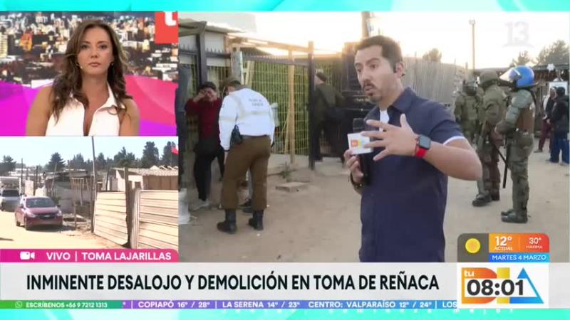 Toma Lajarilla será desalojada.