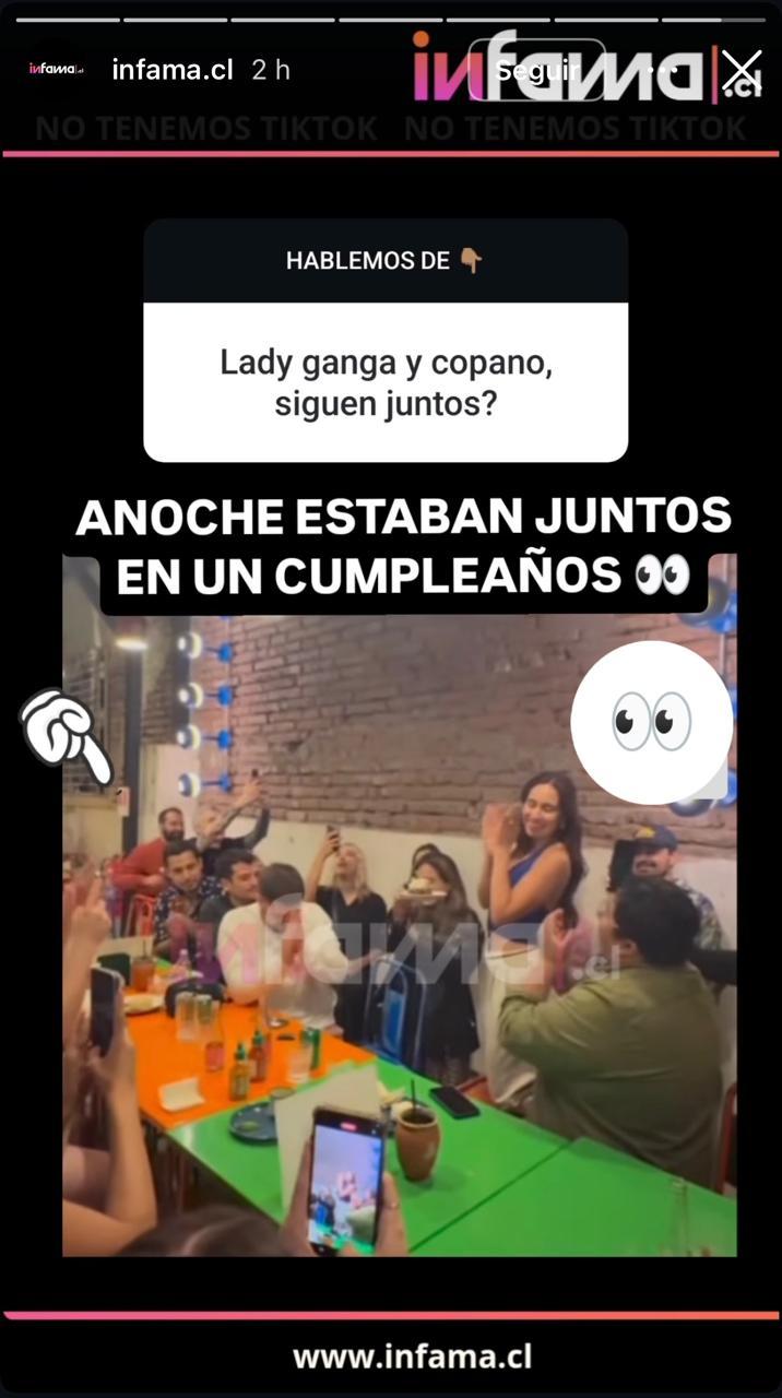 Infama comparte video de Nicolás Copa y Lady Ganga.