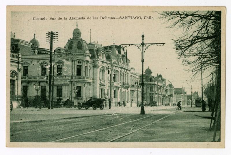 Palacio Aldunate en sus inicios.