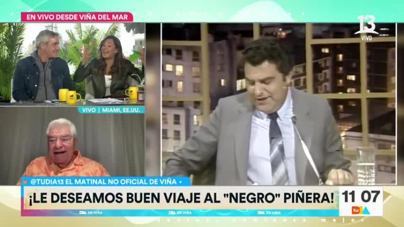 Don Francisco recuerda a Miguel "Negro" Piñera.