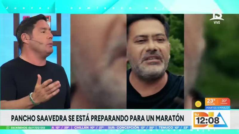 Pancho Saavedra se prepara para una maratón.