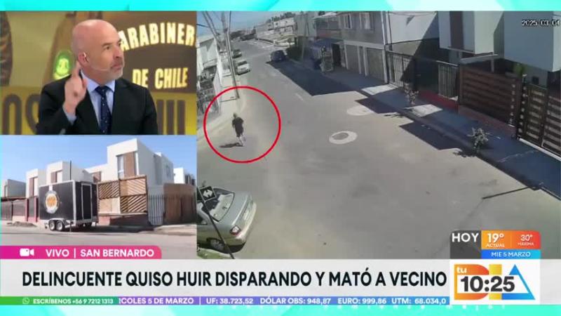 Claudio Valdivia muestra su enojo ante el terrible asesinato en San Bernardo.