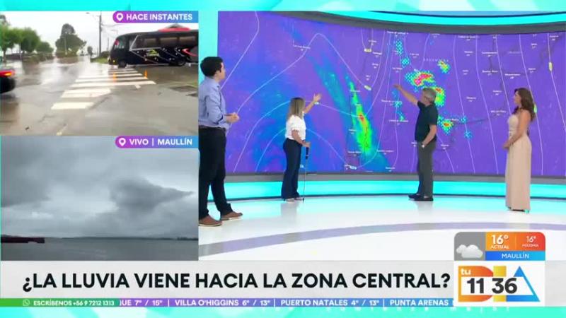 Michelle Adam anuncia lluvias para Santiago.