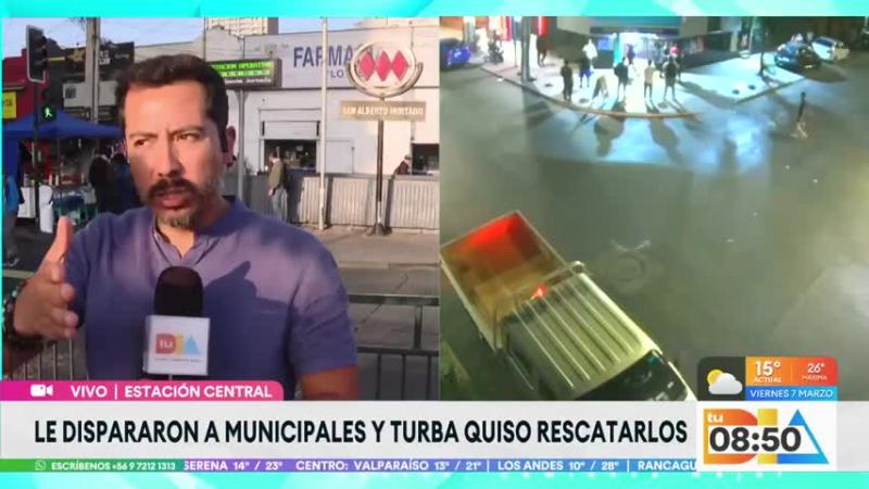 Balacera en Estación Central.