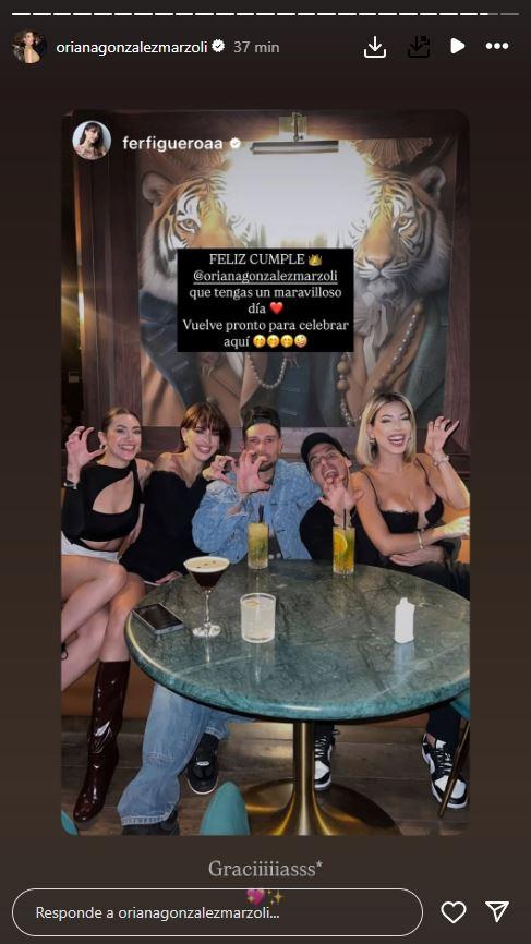 Fer Figueroa le manda feliz cumpleaños a Oriana - Instagram