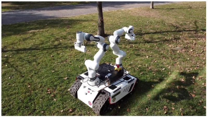 El robot que puede ayudar en tareas agrícola. Créditos: Escuela de Ingeniería de la Universidad Católica