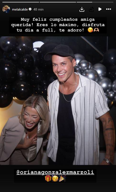 Mel Alcalde le desea feliz cumpleaños a Ori - Instagram
