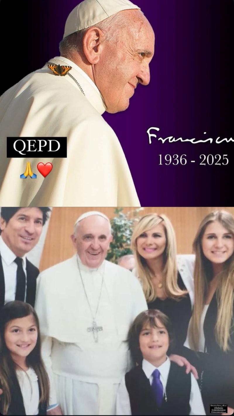 Iván Zamorano y Papa Francisco | Instagram