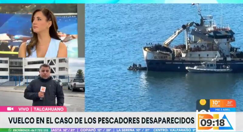 Sigue la intensa búsqueda de los siete pescadores en Talcahuano.