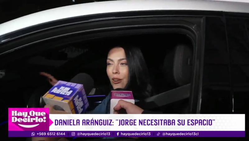 Daniela Aránguiz se refiere a la partida de Jorge Valdivia de su casa.