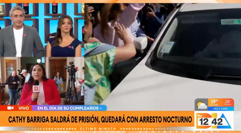 Cathy Barriga saldrá de prisión.