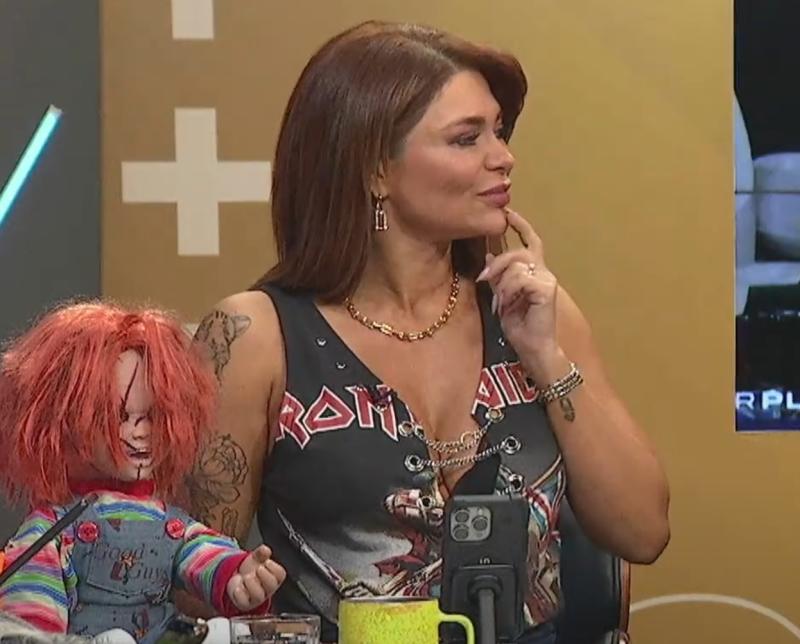 Antonella Ríos en su programa.