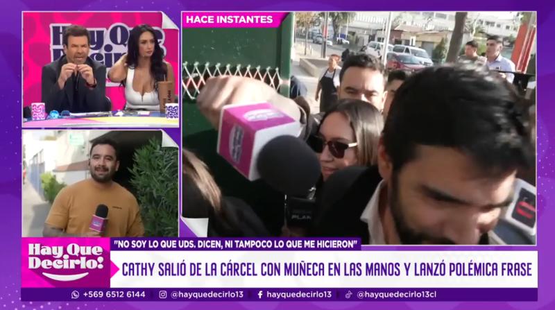 Cathy Barriga abandonó la cárcel.