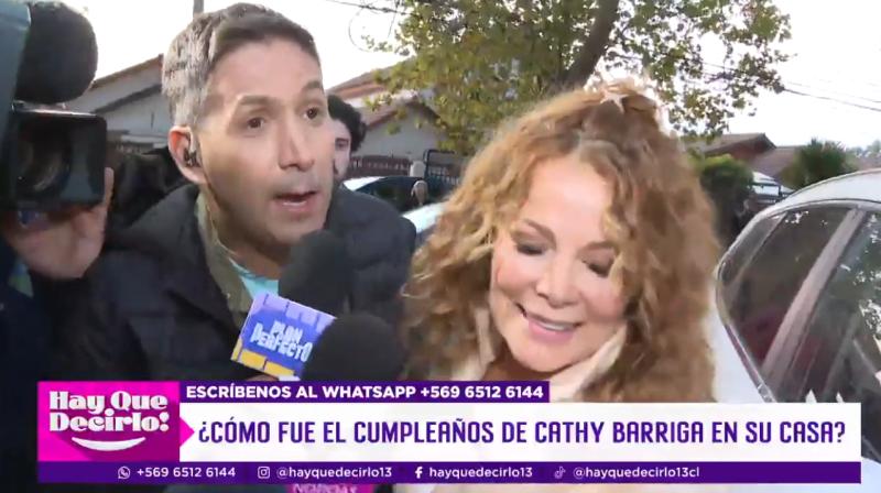 Cathy Barriga; así fue su primer dia en casa.