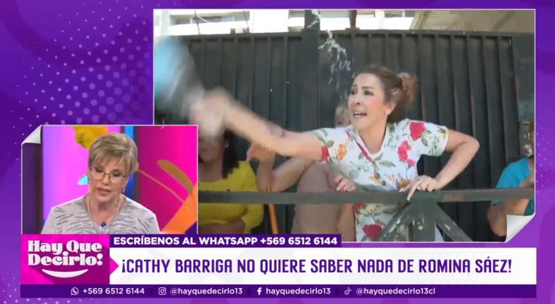 Cathy Barriga no quiere ver más Romina Sáez.