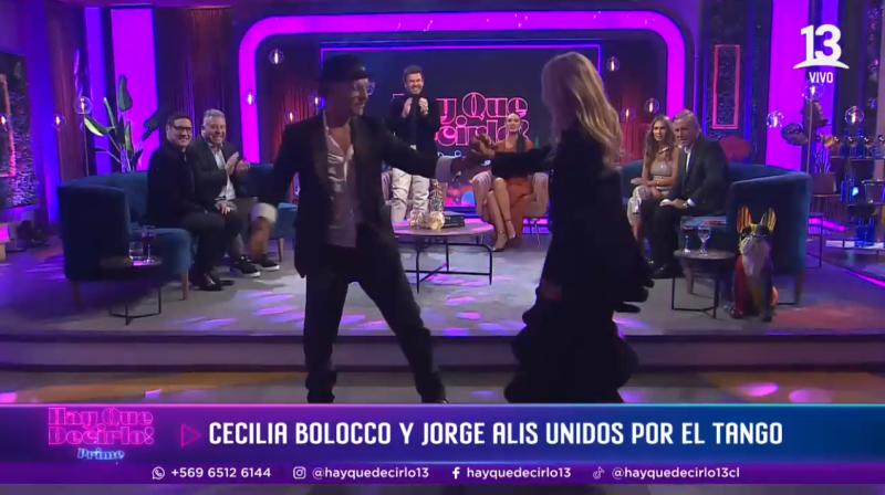 Cecilia Bolocco baila tango con Jorge Alís.