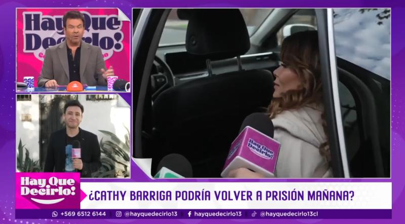 Cathy Barriga salió de su casa.