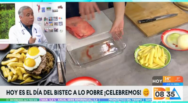 Doctor Ugarte explica los beneficios de comer carne en el desayuno.