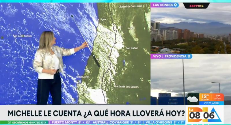 Lluvia durante este día viernes. El informe de Michelle Adam.
