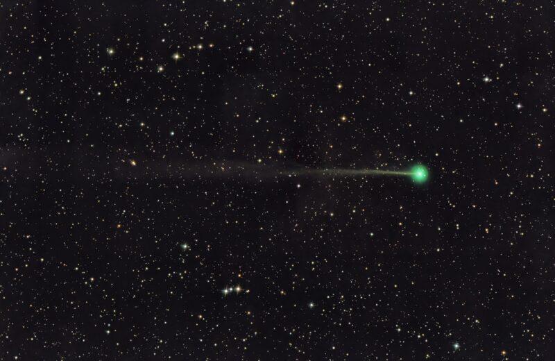 Satuoru Murata capturó esta imagen del cometa SWAN. Créditos: EarthSky.
